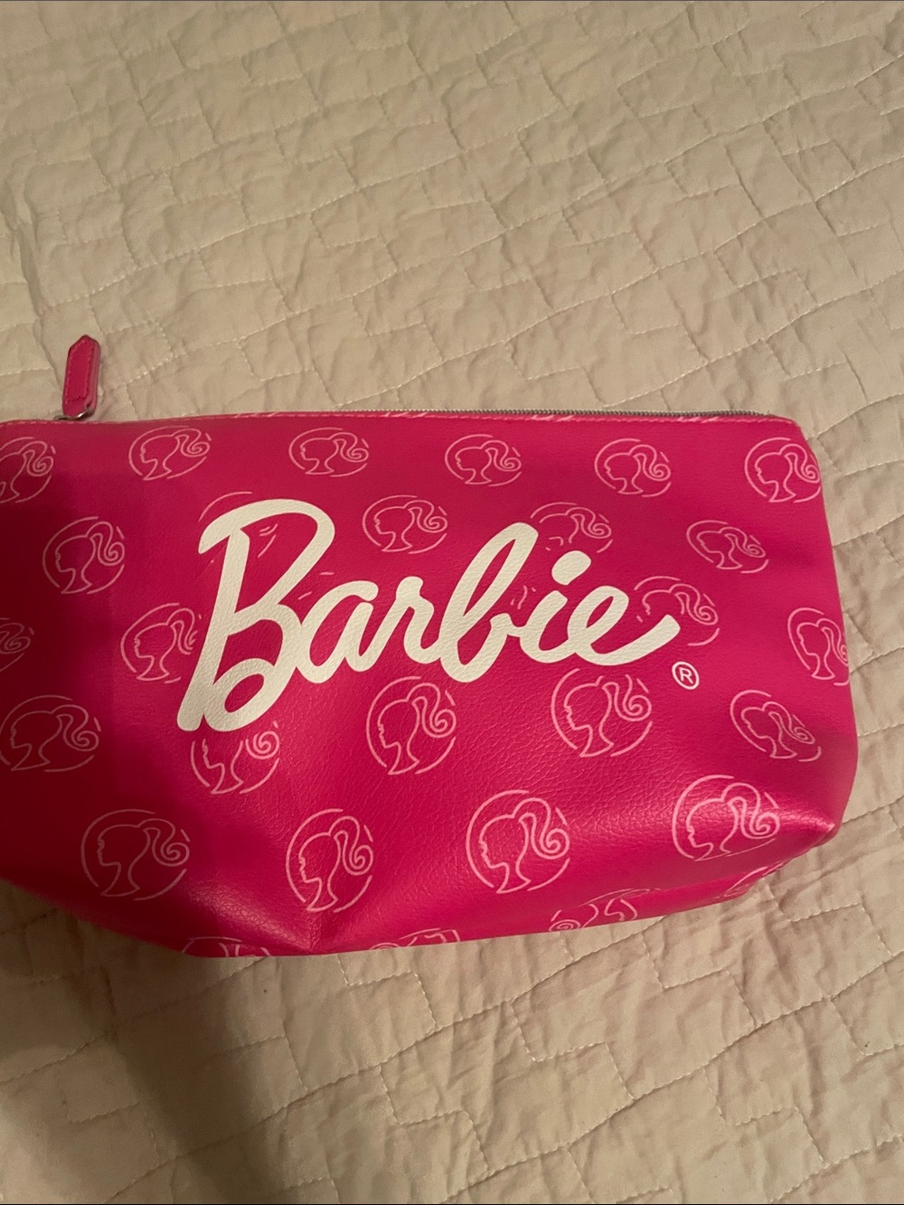 Barbie Pink Logo Cosmetic Bag - Women Bath & Body Accessory never used